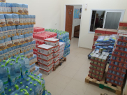 لجنة الزكاة في اللد تستقبل شاحنة مواد غذائية لتوزيعها على العائلات المستورة